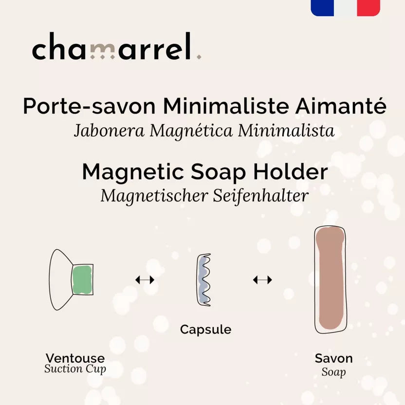 Porte savon aimanté