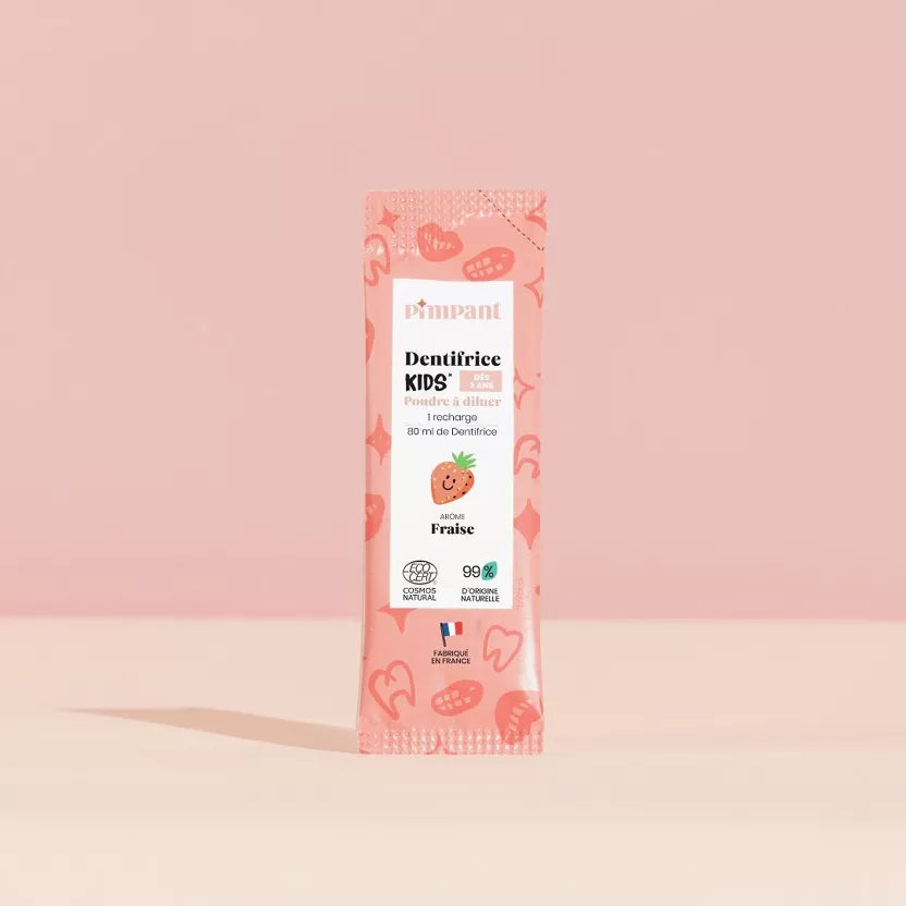 Recharge dentifrice enfant à la fraise