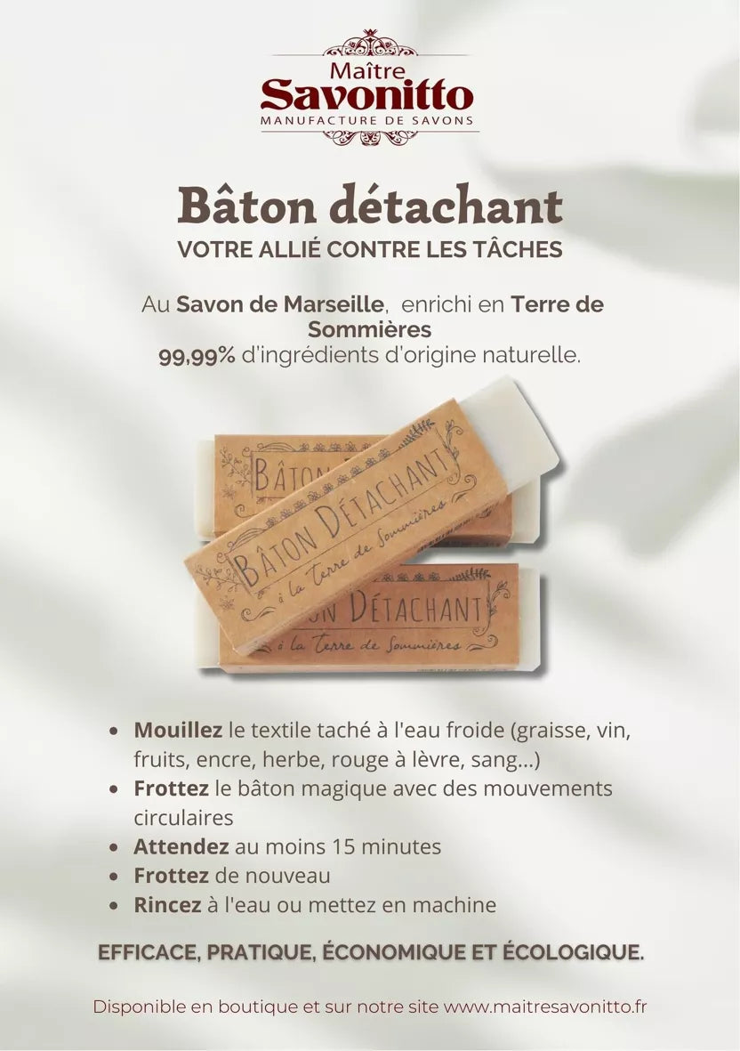 Bâton détachant à la terre de sommière