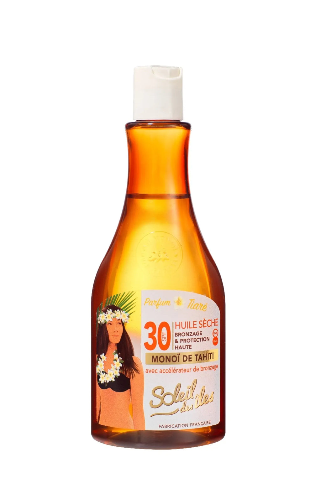 Huile sèche bronzante SPF 30 au Monoï