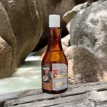 Huile sèche bronzante SPF 30 au Monoï