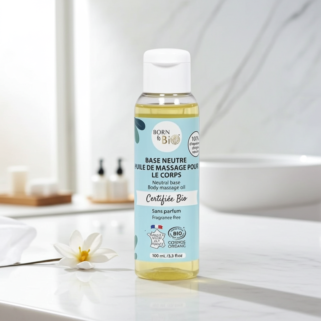 Huile de massage neutre bio