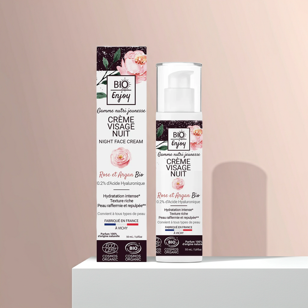 Crème de nuit bio Rose et Argan