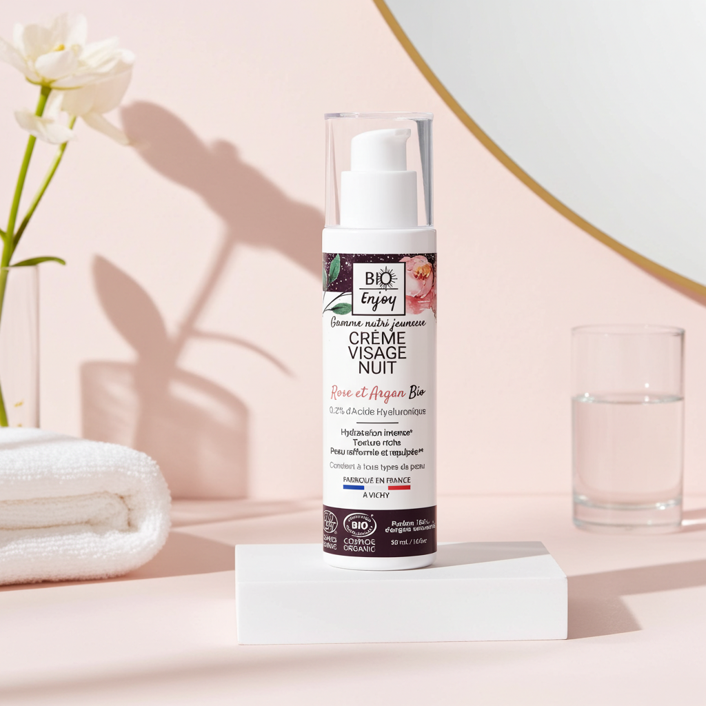 Crème de nuit bio Rose et Argan